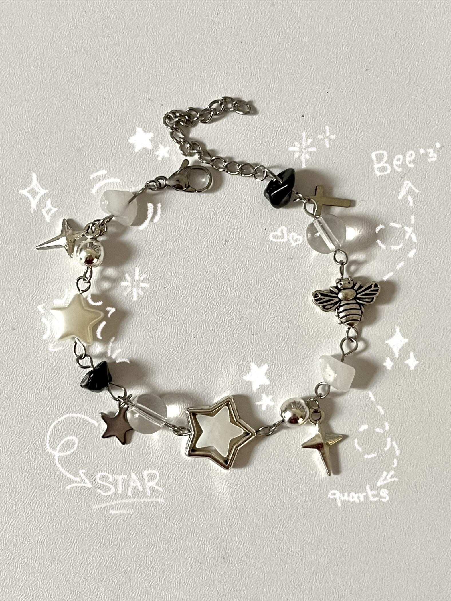 دستبند اسپارکل✨🖤